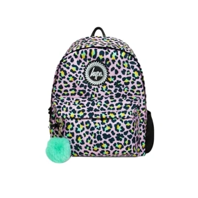 Abbildung von hype Rucksack für Schule, Uni, Freizeit, Arbeit, Wandern, Kinder, Jungen, Mädchen, Teenager, Männer und Frauen, Multi Disco Leopard, Einheitsgröße, Casual