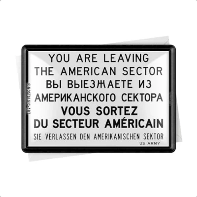 Abbildung von Nostalgic Art Retro Blechpostkarte, 10 x 14 cm, You are leaving Souvenir &amp; Geschenk Idee, Postkarte aus Metall, Mini Blechschild als Grußkarte