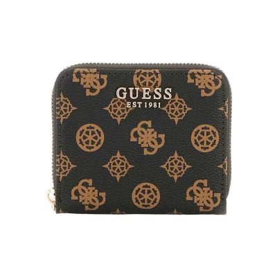 Abbildung von GUESS Laurel SLG Small Zip Around Wallet Mocha Logo