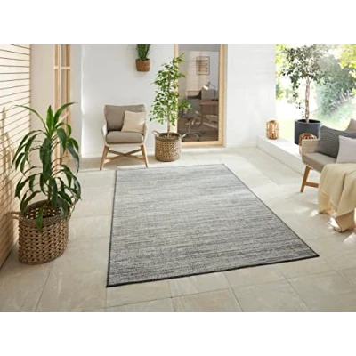 Abbildung von ELLE DECORATION Teppich &quot;Mèlange&quot;, rechteckig, Flachgewebe, In &amp; Outdoor, Modern, Wendeteppich, Balkon, Wohnzimmer