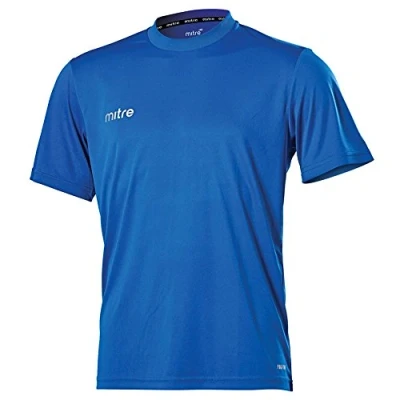 Abbildung von Mitre Kinder Kurzärmliges Fußball Shirt Match Day Camero, Königsblau, L Youth/30 32 Inch, T70015RA3