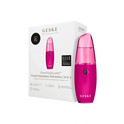 Abbildung von GESKE German Beauty Tech Enhancer SmartAppGuided™ Facial Hydration Refresher 4 in 1, Packung (Gerät &amp; USB Ladekabel), 2 tlg., Gerät inkl. kostenloser App (SmartAppGuided Device), Mit der erhältst Du deine personalisierte Hautpflegeroutine.