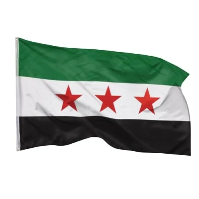 Abbildung von PHENO FLAGS Syrien Flagge Syrienfahne 90 x 150 cm mit Messing Ösen Strapazierfähige Fahne für Fahnenmast 100% Polyester علم سوريا
