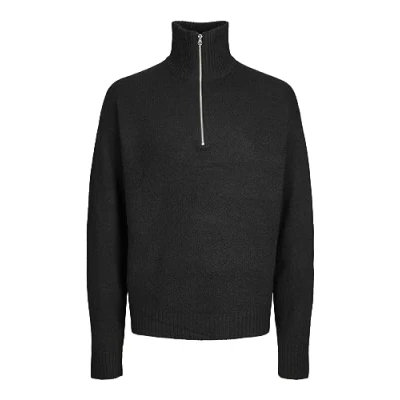 Abbildung von Jack &amp; Jones Jorollie HALF ZIP Strickpullover, Herren, Größe: Small, Black