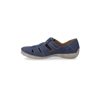 Abbildung von Josef Seibel Damen Kletthalbschuhe Fergey 59,Weite G (Normal),Wechselfußbett,Freizeitschuhe,Sportschuhe,Klettverschluss,Shark,40 EU
