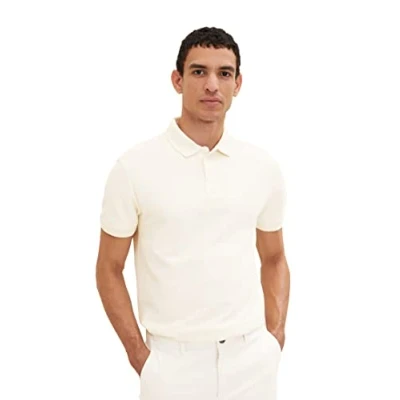 Abbildung von TOM TAILOR Herren Basic Poloshirt 1035564, 18592 vintage beige, XL