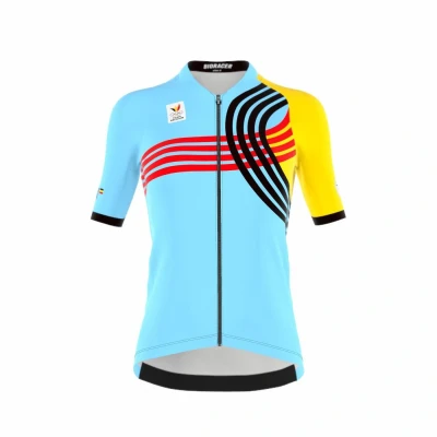 Abbildung von Bioracer Officieel TEAM Belgium ICON Olympische Editie MAAT Cyclingtrikot, Damen, Größe: Large, Blauw