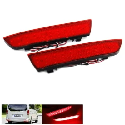 Abbildung von 2 x rote LED Reflektoren für die hintere Stoßstange MB V Klasse W447 Vito