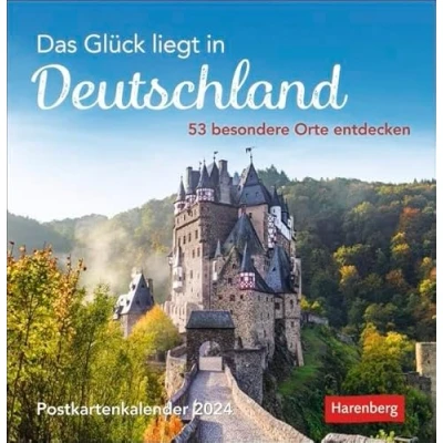 Abbildung von Das Glück liegt in Deutschland Postkarten Kalender 2024. Wochen mit 53 besonderen Orten. Stimmungsvolle Foto Motive zum Aufhängen und ... Postkarten, besondere Orte entdecken