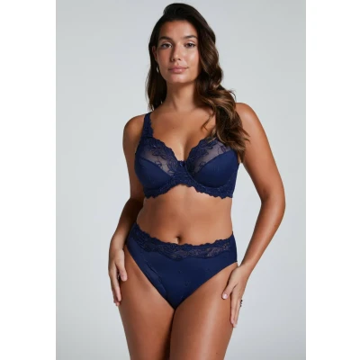 Abbildung von Hunkemöller Hochgeschnittener Slip Diva Blau