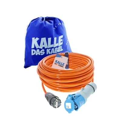Abbildung von CEE Adapterleitung Kalle Blue Extreme Signal SCHUKO auf 3G 2,5mm² 20 Meter