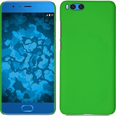 Abbildung von PhoneNatic case kompatibel mit Xiaomi Mi Note 3 Hülle grün gummiert Hard Cover