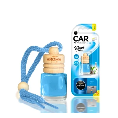 Abbildung von AROMA CAR Wood A83139 Lufterfrischer Flasche, Blisterpack 6 mit Verschlussstopfen