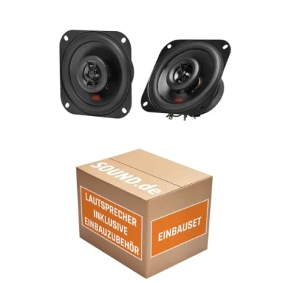 Abbildung von Lautsprecher Boxen JBL Stage2 424 2 Wege 10cm Koax Auto Einbauzubehör Einbauset für VW Polo 6N justSOUND