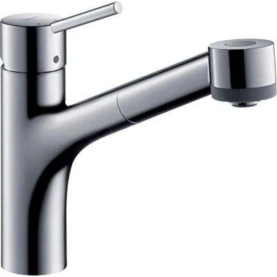 Abbildung von hansgrohe Küchenarmatur &quot;Talis M52&quot;, 170 Niederdruck Ausziehbrause 2 Strahlarten, chrom