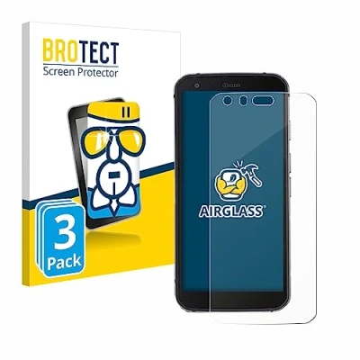 Abbildung von BROTECT Schutzglas für Caterpillar Cat S62 Pro (3 Stück) Schutzfolie Panzer Folie Glas [Extrem Kratzfest 9H, Anti Fingerprint, Ultra Transparent]