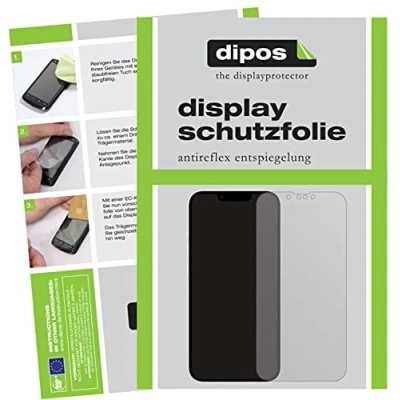 Abbildung von dipos I Schutzfolie matt kompatibel mit Apple iPhone 13 Pro Max Displayschutz Folie