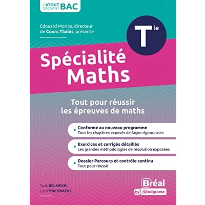 Abbildung von Spécialité mathématiques terminale: Cours et exercices corrigés basés sur le nouveau programme officiel spé maths Tle