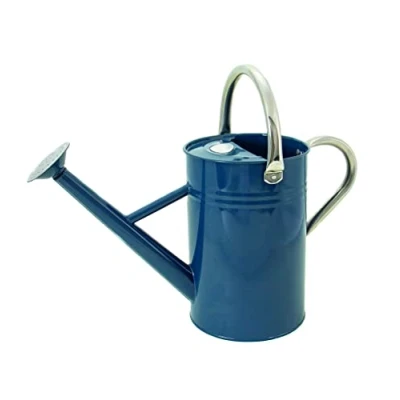 Abbildung von Kent &amp; Stowe 4,5 Liter Vintage Gießkanne in blau Verzinkte Stahlkanne für das tägliche Gießen Kanne im klassisch englischen Stil mit 2 Griffen