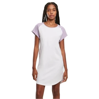 Abbildung von Urban Classics Raglan TEE Jerseykleid, Damen, Größe: XL, White lilac