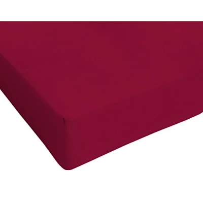 Abbildung von Max color Betttuch 25cm Ecke, bordeaux, french size kleine Doppelte