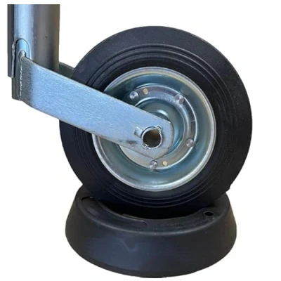 Abbildung von HowseHold Unterlegkeil für Wohnwagen und Anhänger Gummi Rollen Dockingstation (1)