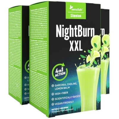 Abbildung von Detox tee Mit Garcinia Cambogia, Vitamin C, B6, Zichorie, Cholin und Inulin Reich an Ballaststoffen 3x10 Beutel für 30 Tage Gratis E Book SlimJOY NightBurn XXL