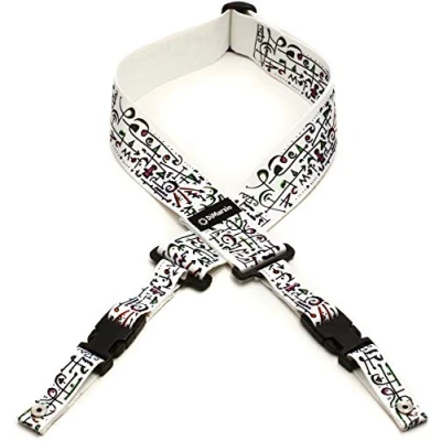 Abbildung von DiMarzio DD2242 Steve Vai Cliplock Guitar Strap Art Edition White