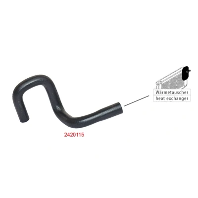 Abbildung von METZGER 2420115 Kühlerschlauch EPDM (Ethylen Propylen Dien Kautschuk) FORD: Transit Connect Mk1 Kastenwagen, Tourneo