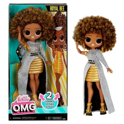 Abbildung von L.O.L. Surprise! OMG Modepuppe Royal Bee Mit Zahlreichen Überraschungen, wie Wandelbare Mode und Fabelhafte Accessoires Ideal für Kinder ab 4 Jahren