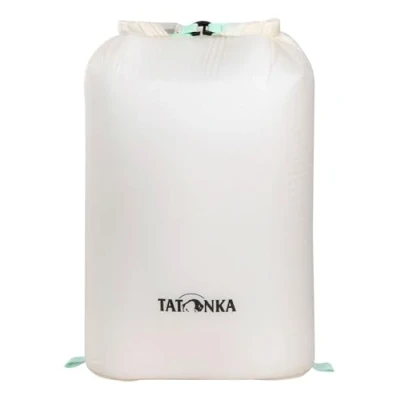 Abbildung von Wasserdichter Packbeutel Tatonka SQZY Dry Bag 15l Ultraleichter Stausack mit Rollverschluss und getapten Nähten ideal zum Sortieren des Reisegepäcks 15 Liter PFC frei weiss