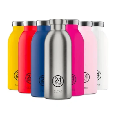 Abbildung von 24Bottles Clima Bottle Basic 500ML Trinkflasche für Kinder, Größe: One Size, Steel