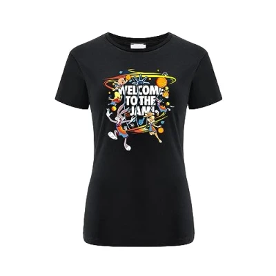 Abbildung von ERT GROUP Women&#039;s 2 T Shirt, Space Jam 003 Black, XXXL