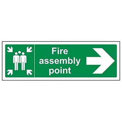 Abbildung von VSafety 14012bp r2, die Fire Exit Schild, Exit, transparent, 600 x 200 mm, 2 starrer Kunststoff