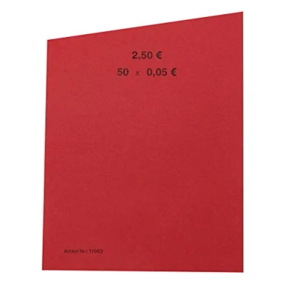 Abbildung von EURO Münzen Handrollpapier von 2 EUR bis 1 Cent frei wählbar Münzrollpapier Kleingeldrolle (10 Stück 5 Cent)