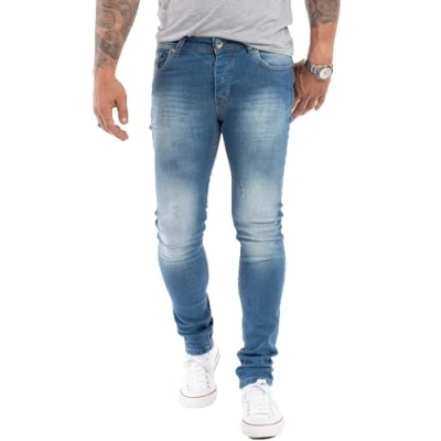 Abbildung von Rock Creek Slim fit Jeans Herren Stonewashed Blau RC 2342