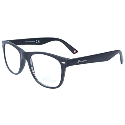 Abbildung von Lesebrille MR67 aus Kunststoff von MONTANA in Schwarz + 1,00 dpt