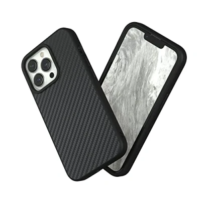 Abbildung von RHINOSHIELD Case kompatibel mit [iPhone 13 Pro] SolidSuit Stoßdämpfende &amp; schlanke Schutzhülle Premium Finish 3.5 Meter Fallschutz Karbonfaser Textur