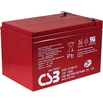 Abbildung von Original CSB Bleiakku EVH12150 12V 15Ah zyklenfest, Lead Acid,