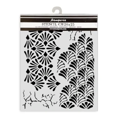 Abbildung von Stamperia Thick Stencils for Scrapbooks, Albums, Cards, Bullet Journals, and More, Flexible Material, Easy to Clean, Perfect Hobbies, Crafts, Gifting (Alterego Mixed Patterns)