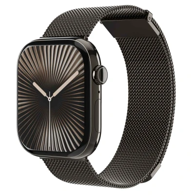 Abbildung von Vonmählen Apple Watch Armband Milanees Dunkelgrau Geeignet für 44/45/46/49 mm Granite Grey