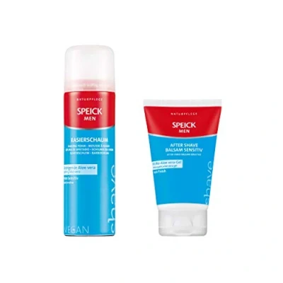 Abbildung von Speick Men Rasierschaum 200 ml + After Shave Balsam sensitiv 100 im SET