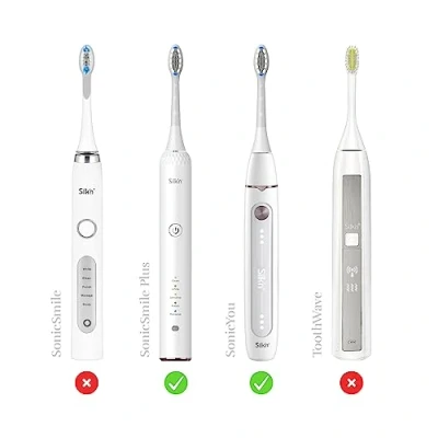 Abbildung von Silk&#039;n Sonicyou Refill Brush Heads Family Pack 4 Pcs White Regular