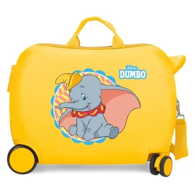 Abbildung von Disney Dumbo Kinderkoffer Ocker 50 x 39 20 cm starr ABS Kombinationsverschluss seitlich 78 l 1,8 kg 4 Räder Handgepäck, gelb,