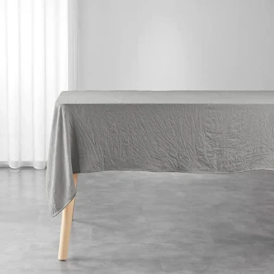 Abbildung von Douceur d&#039;Intérieur Tischdecke, rechteckig, 140 x 240 cm, Suzy Taupe, Mikrofaser gewaschen