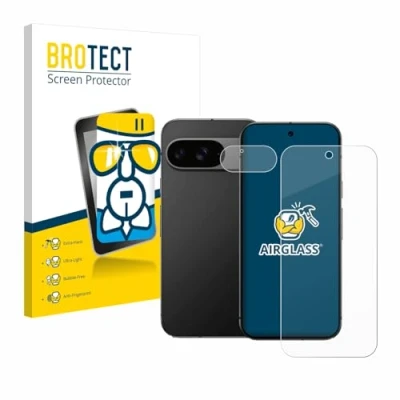 Abbildung von BROTECT Schutzglas für Google Pixel 9 (Display+Kamera) Schutzfolie Panzer Folie Glas [Extrem Kratzfest 9H, Anti Fingerprint, Ultra Transparent]