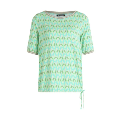 Abbildung von Betty Barclay Casualmit Tunnelzug Tshirt print, Damen, Größe: 46, Khaki green