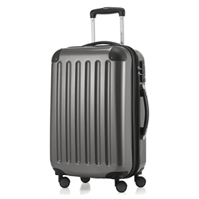 Abbildung von HAUPTSTADTKOFFER Alex Handgepäck, 55 x 38 23 cm, TSA, 4 Rollen, 42 Liter, Reisekoffer, Hartschalenkoffer, Rollkoffer, Bordgepäck Koffer, erweiterbar, Titan