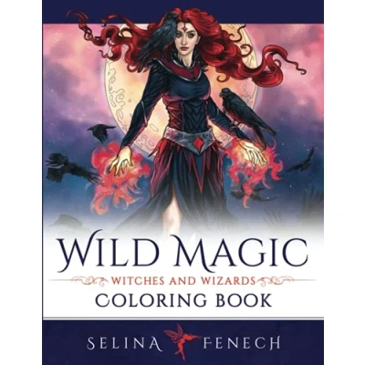 Abbildung von Wild Magic Witches and Wizards Coloring Book (Fantasy by Selina)