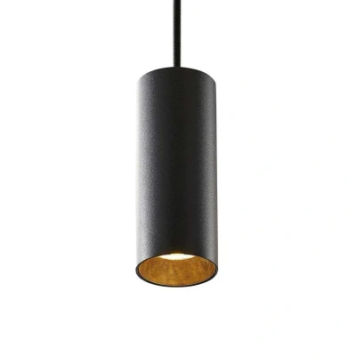 Abbildung von Arcchio Hängeleuchte Ejona, dimmbar, Leuchtmittel nicht inklusive, Modern, Aluminium, Schwarz, 1 flammig, GU10, Deckenlampe